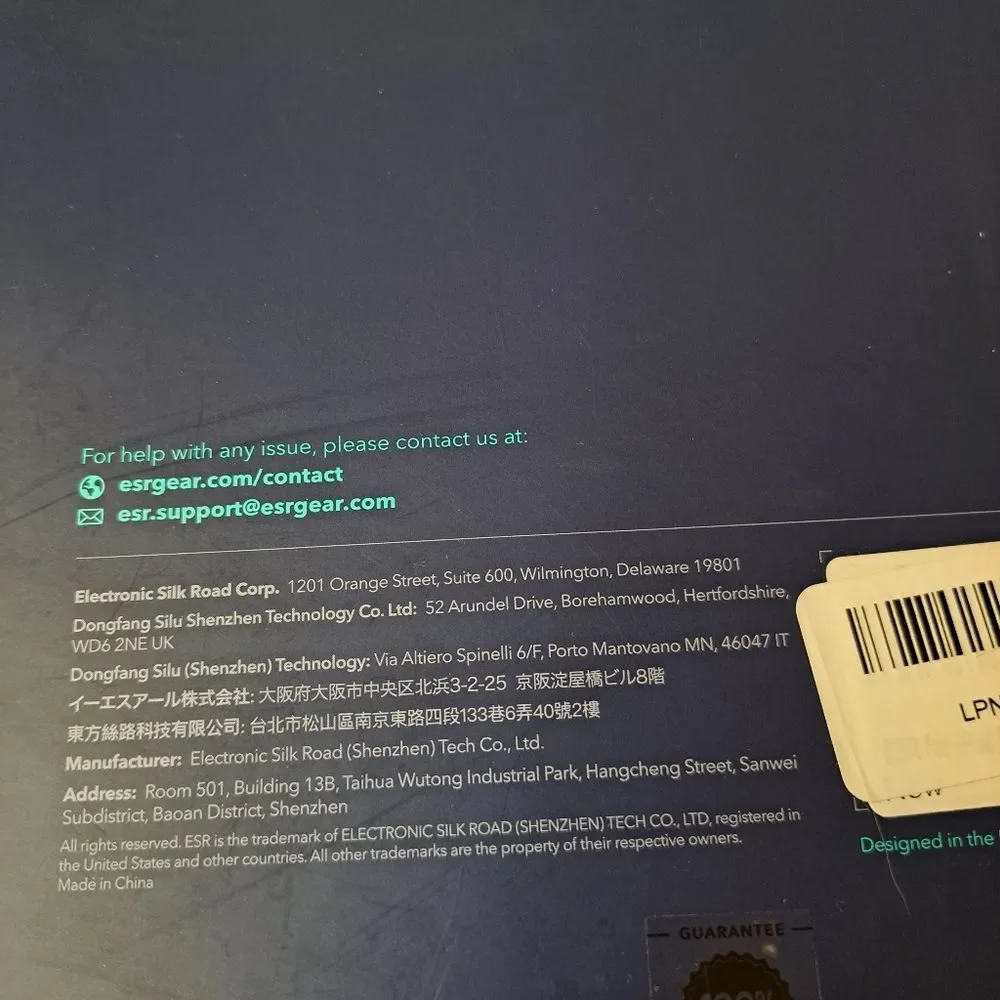 ESR PROTECTIVE TABLET CASE NWOT